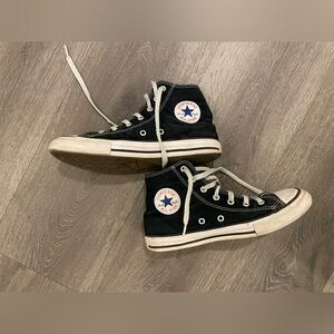 Converse Girls Black High-Tops